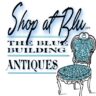 shopatblu the blue building antiques logo