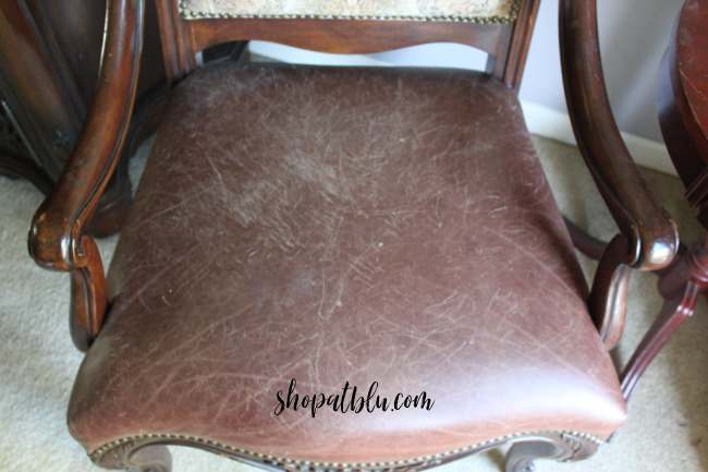 The Blue Building Antiques Shopatblu How to Restore Leather Seats Seat 1 Before