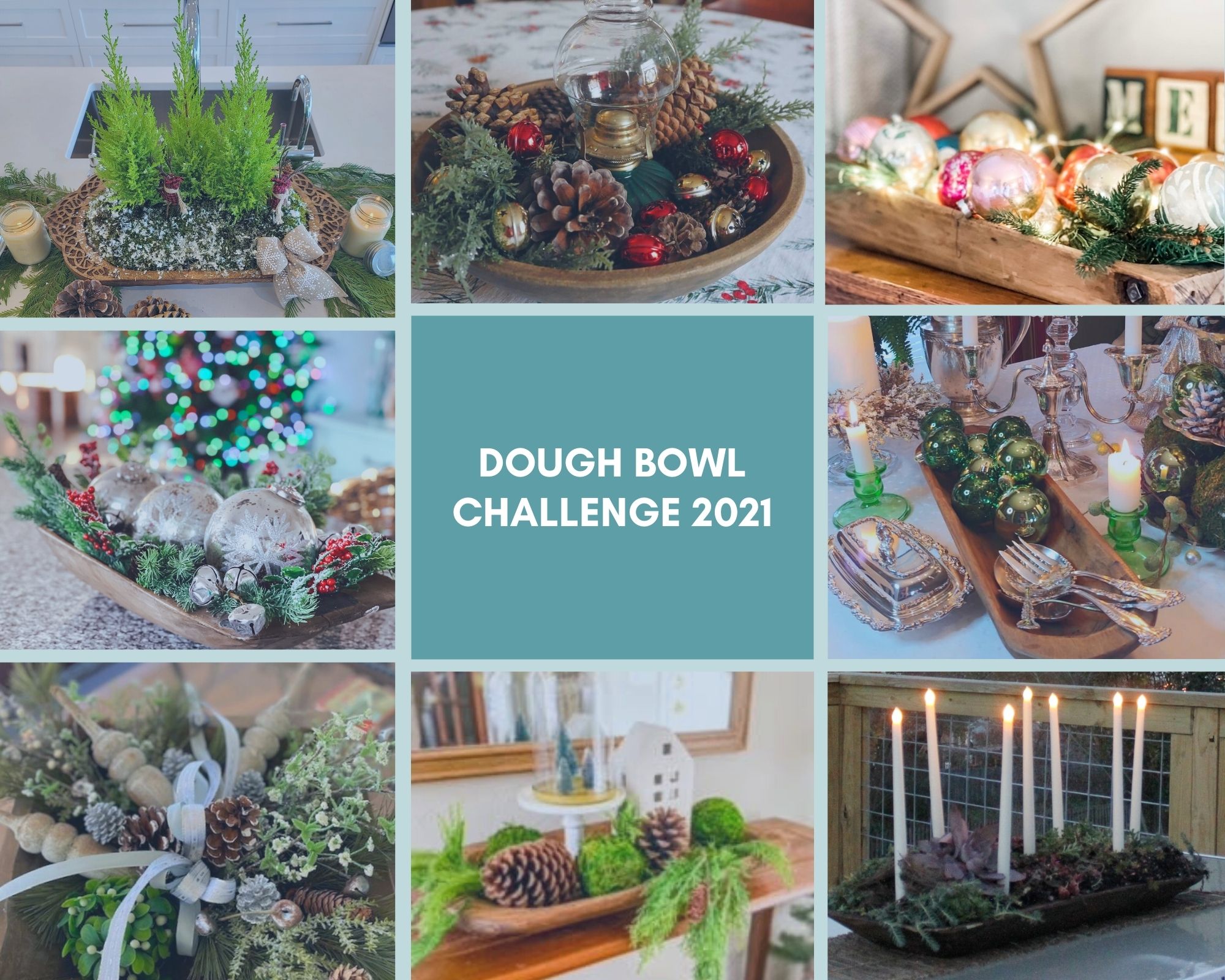 Beautiful Ways To Style A Dough Bowl For Christmas - White Lilac Farmhouse