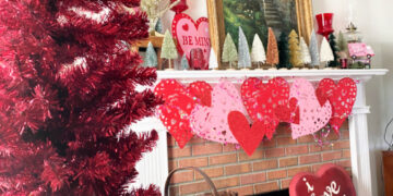 shopatblu valentine heart decor mantle decor mantel design