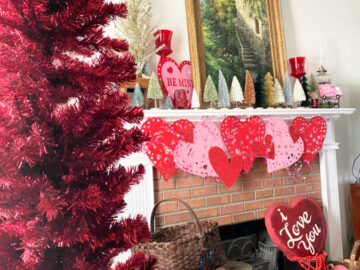 shopatblu valentine heart decor mantle decor mantel design