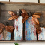 shopatblu the blue building antiques vintage wood pumpkins wall decor