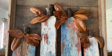 shopatblu the blue building antiques vintage wood pumpkins wall decor