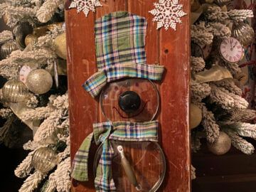 shopatblu kitchen utensil decor primitive snowman